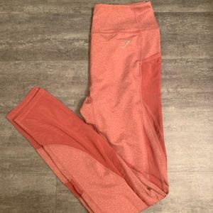 Gymshark Leggings with Mesh detailing and Pockets